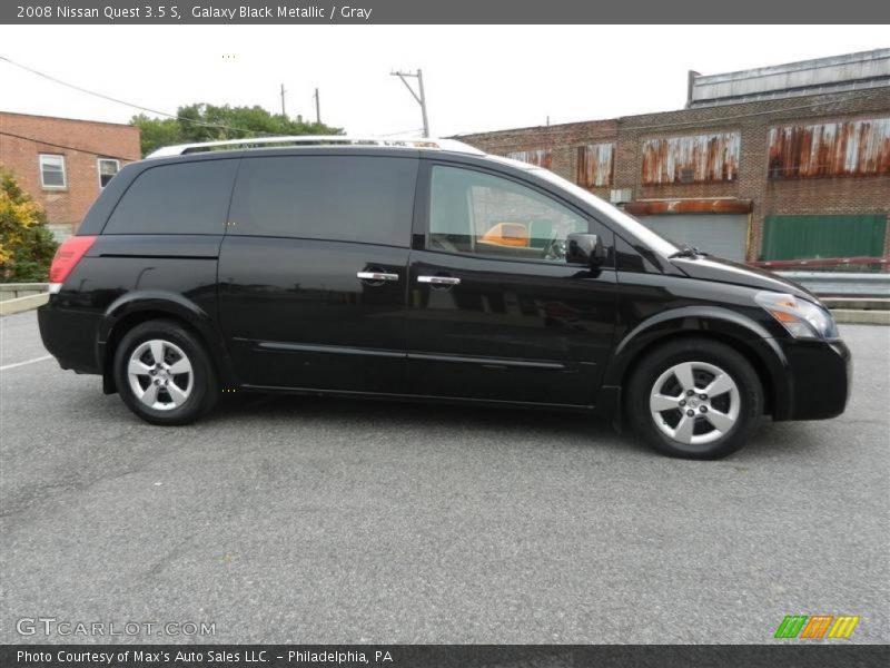 Galaxy Black Metallic / Gray 2008 Nissan Quest 3.5 S