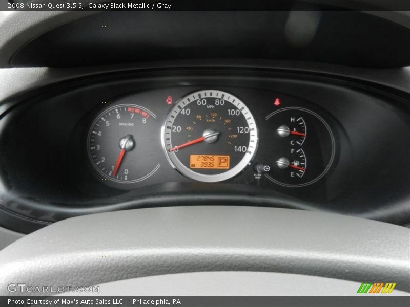 Galaxy Black Metallic / Gray 2008 Nissan Quest 3.5 S