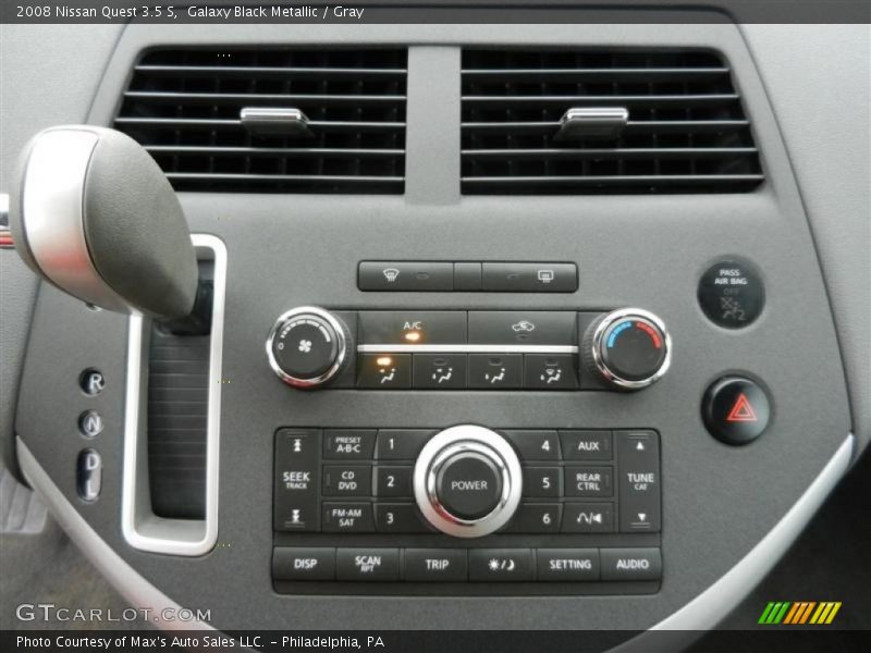 Galaxy Black Metallic / Gray 2008 Nissan Quest 3.5 S