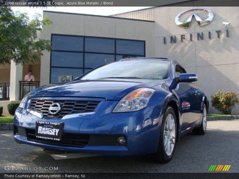 Azure Blue Metallic / Blond 2008 Nissan Altima 3.5 SE Coupe