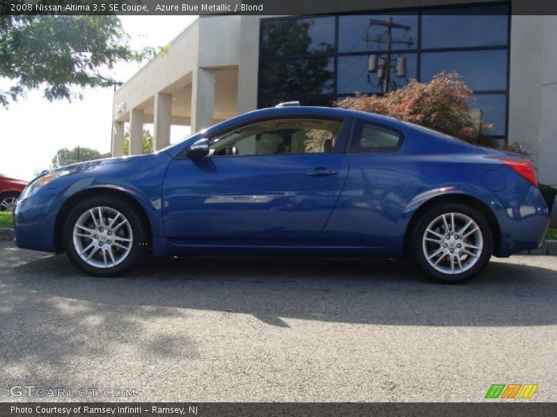 Azure Blue Metallic / Blond 2008 Nissan Altima 3.5 SE Coupe