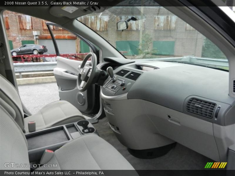 Galaxy Black Metallic / Gray 2008 Nissan Quest 3.5 S