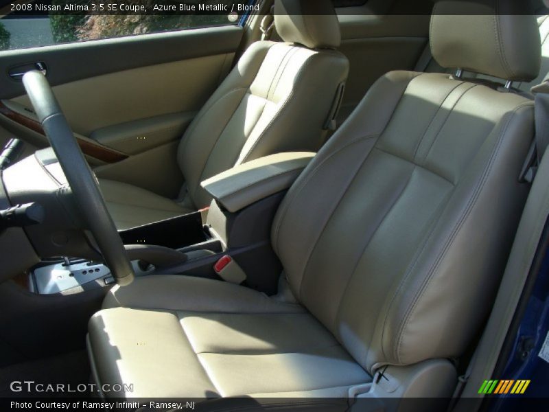 Azure Blue Metallic / Blond 2008 Nissan Altima 3.5 SE Coupe