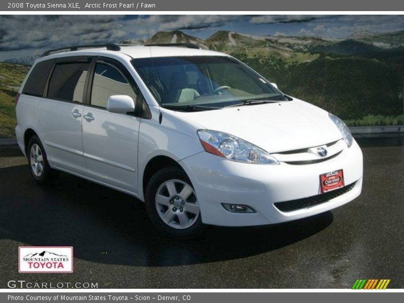 Arctic Frost Pearl / Fawn 2008 Toyota Sienna XLE