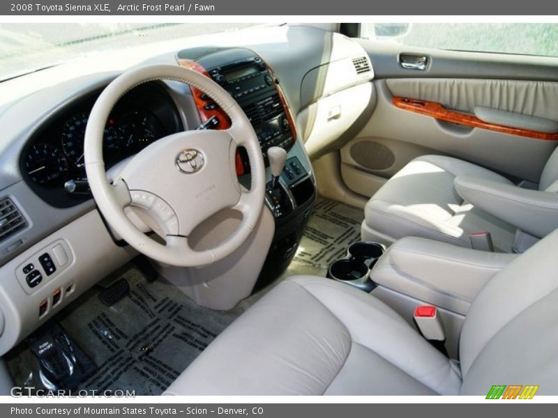 Arctic Frost Pearl / Fawn 2008 Toyota Sienna XLE