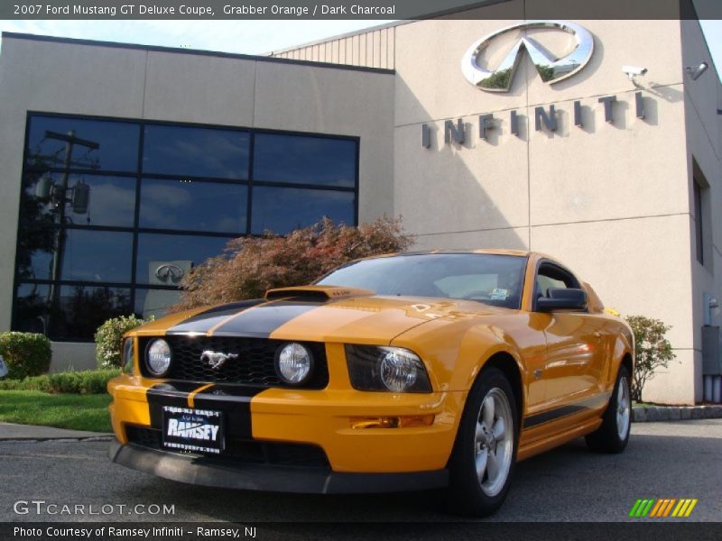 Grabber Orange / Dark Charcoal 2007 Ford Mustang GT Deluxe Coupe