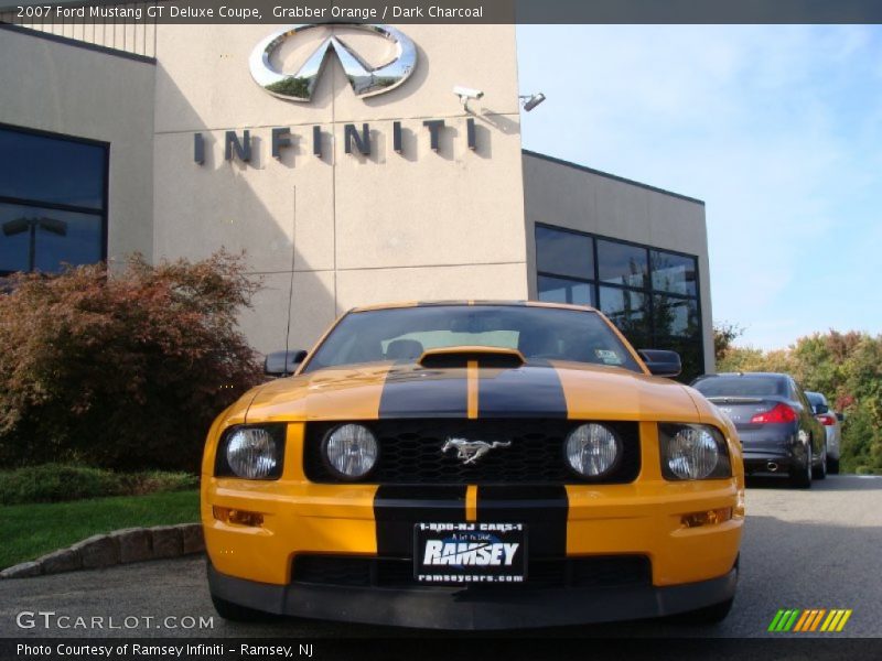 Grabber Orange / Dark Charcoal 2007 Ford Mustang GT Deluxe Coupe