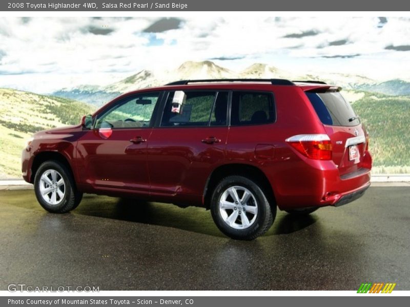 Salsa Red Pearl / Sand Beige 2008 Toyota Highlander 4WD