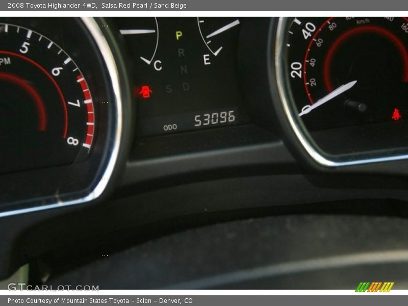 Salsa Red Pearl / Sand Beige 2008 Toyota Highlander 4WD