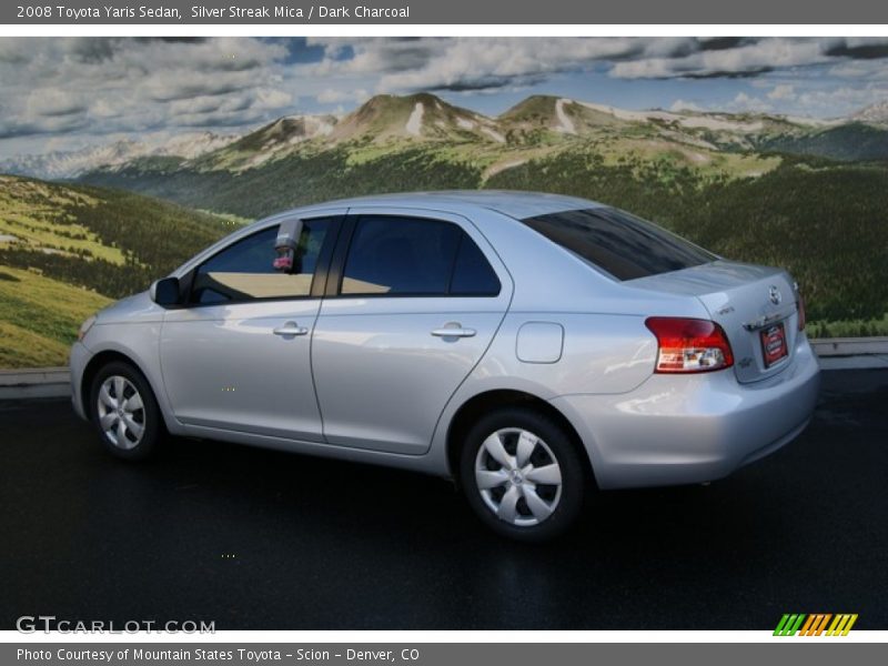 Silver Streak Mica / Dark Charcoal 2008 Toyota Yaris Sedan