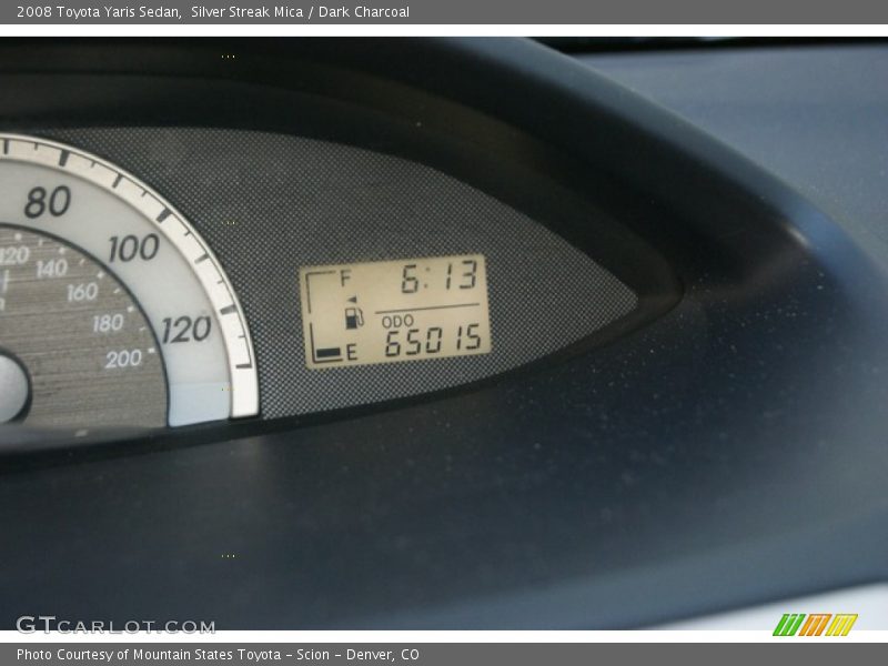 Silver Streak Mica / Dark Charcoal 2008 Toyota Yaris Sedan