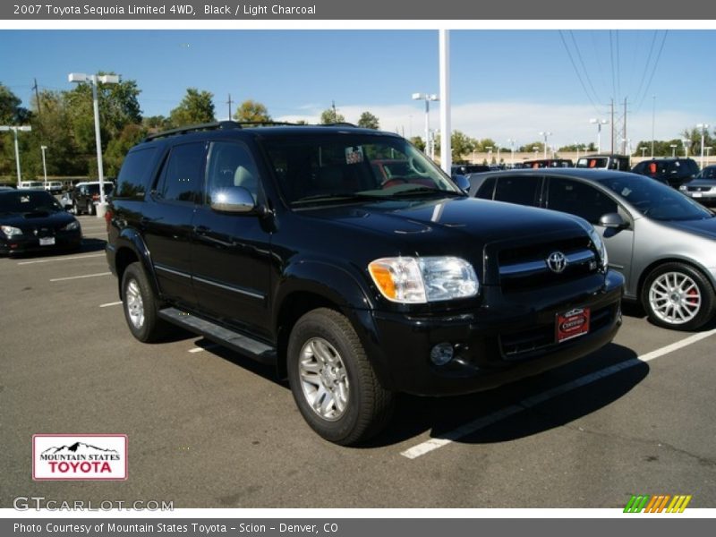 Black / Light Charcoal 2007 Toyota Sequoia Limited 4WD