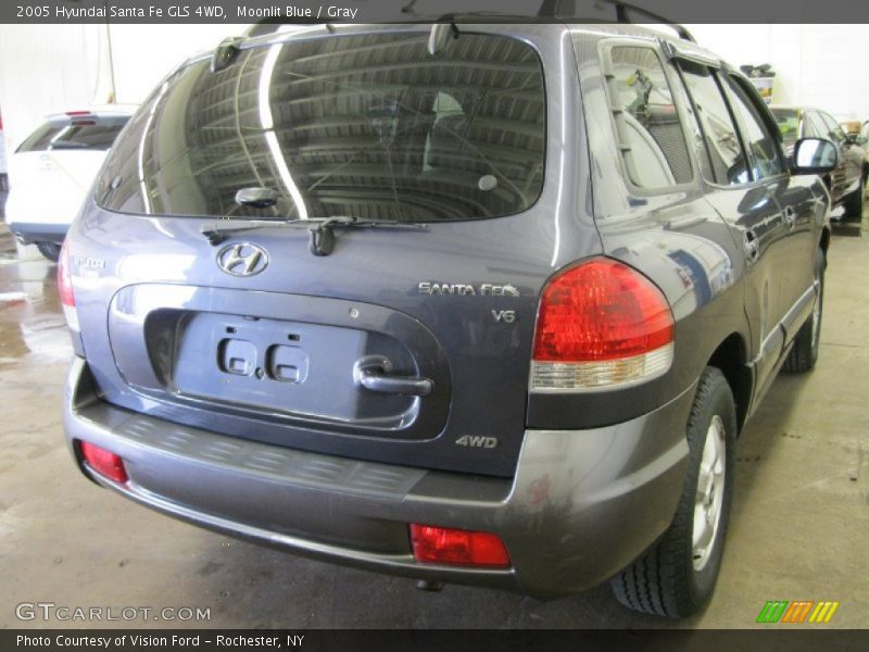 Moonlit Blue / Gray 2005 Hyundai Santa Fe GLS 4WD