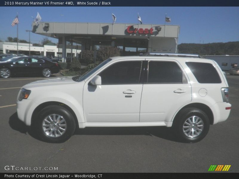 White Suede / Black 2010 Mercury Mariner V6 Premier 4WD