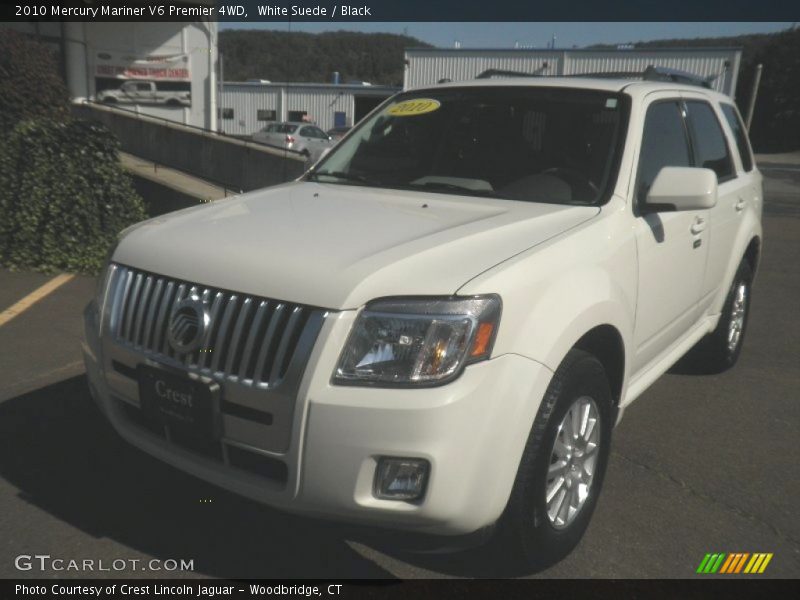 White Suede / Black 2010 Mercury Mariner V6 Premier 4WD