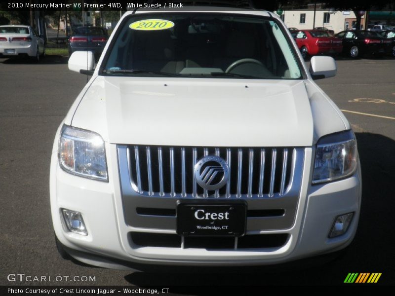White Suede / Black 2010 Mercury Mariner V6 Premier 4WD