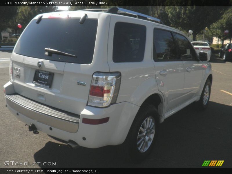 White Suede / Black 2010 Mercury Mariner V6 Premier 4WD