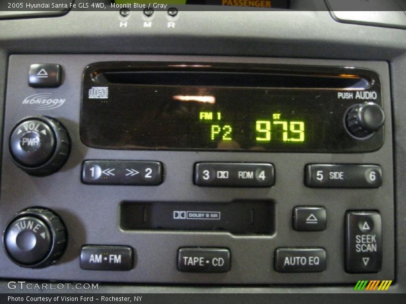 Moonlit Blue / Gray 2005 Hyundai Santa Fe GLS 4WD