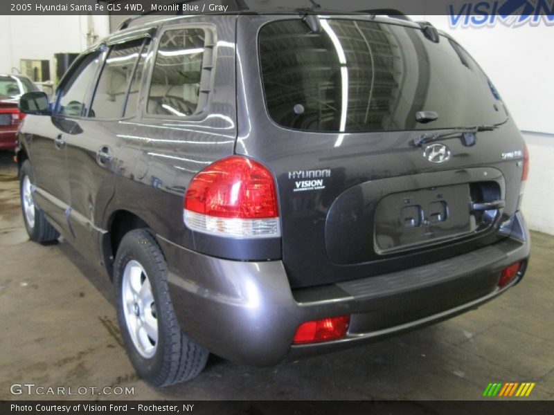 Moonlit Blue / Gray 2005 Hyundai Santa Fe GLS 4WD