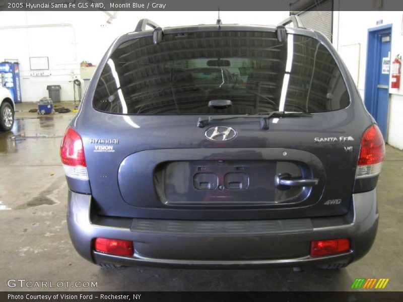 Moonlit Blue / Gray 2005 Hyundai Santa Fe GLS 4WD