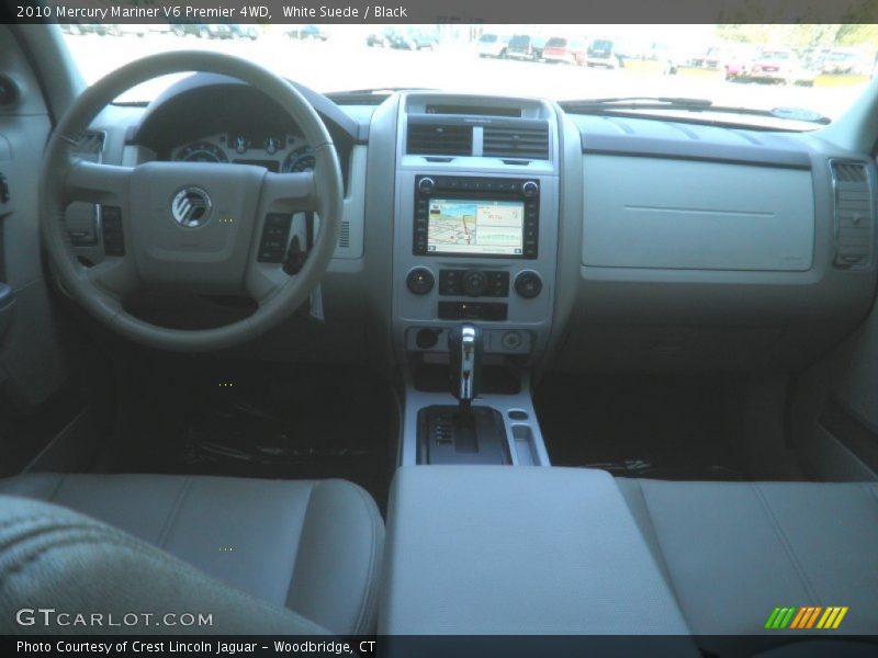 White Suede / Black 2010 Mercury Mariner V6 Premier 4WD