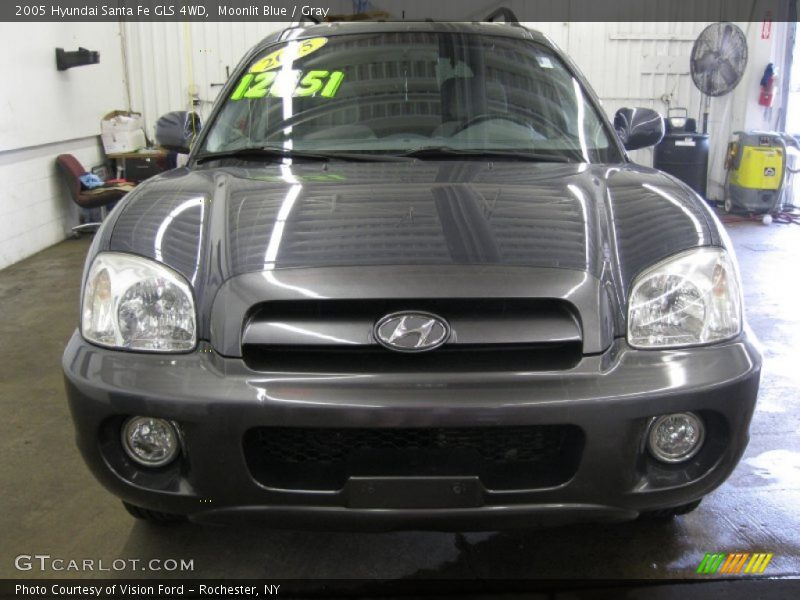 Moonlit Blue / Gray 2005 Hyundai Santa Fe GLS 4WD