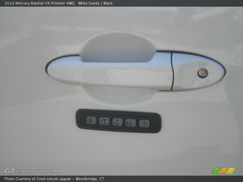 White Suede / Black 2010 Mercury Mariner V6 Premier 4WD
