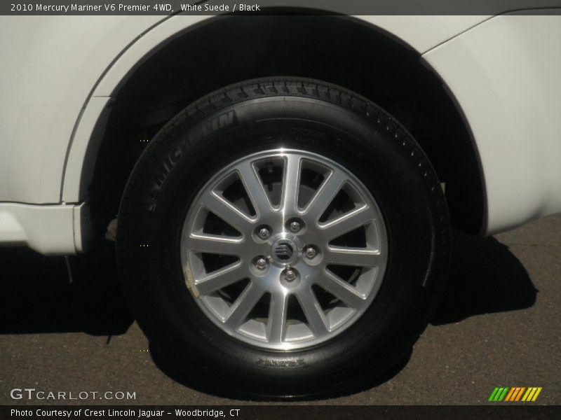 White Suede / Black 2010 Mercury Mariner V6 Premier 4WD