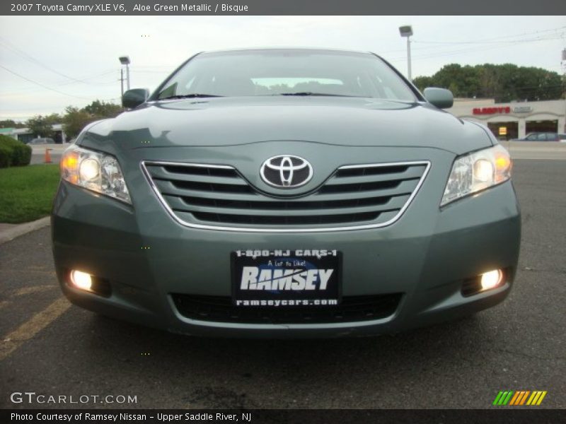 Aloe Green Metallic / Bisque 2007 Toyota Camry XLE V6