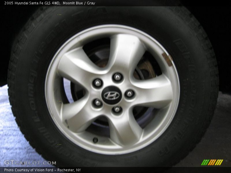 Moonlit Blue / Gray 2005 Hyundai Santa Fe GLS 4WD
