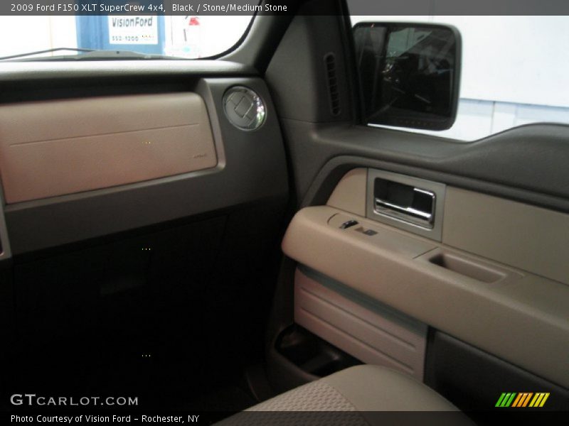 Black / Stone/Medium Stone 2009 Ford F150 XLT SuperCrew 4x4