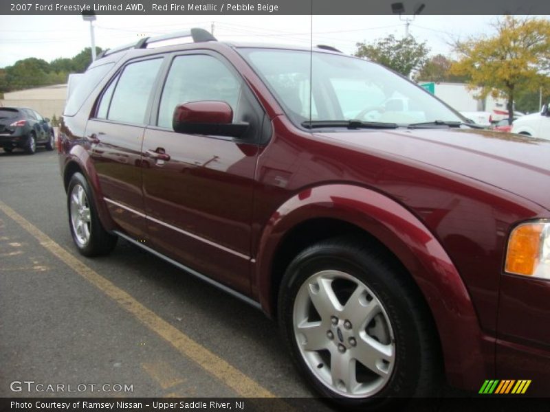 Red Fire Metallic / Pebble Beige 2007 Ford Freestyle Limited AWD