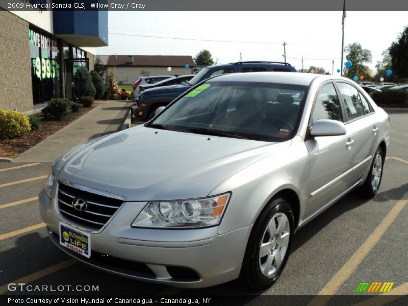 Willow Gray / Gray 2009 Hyundai Sonata GLS