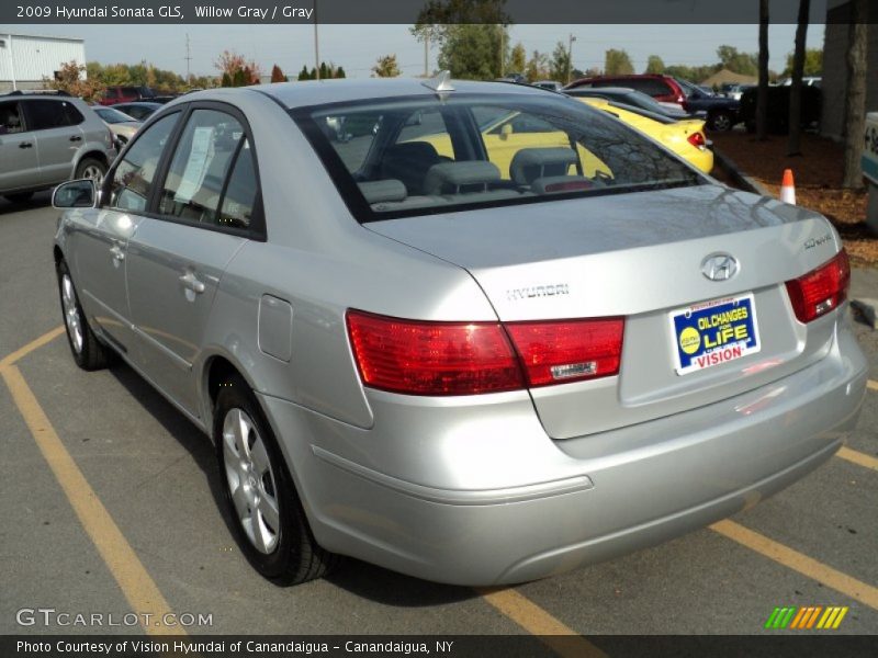 Willow Gray / Gray 2009 Hyundai Sonata GLS