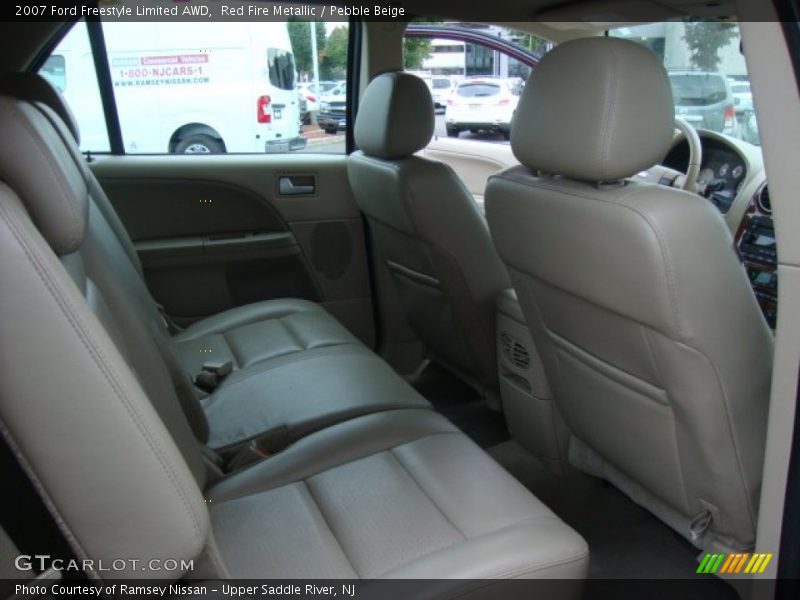 Red Fire Metallic / Pebble Beige 2007 Ford Freestyle Limited AWD