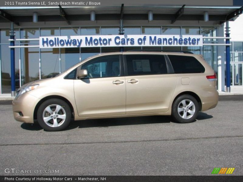 Sandy Beach Metallic / Bisque 2011 Toyota Sienna LE