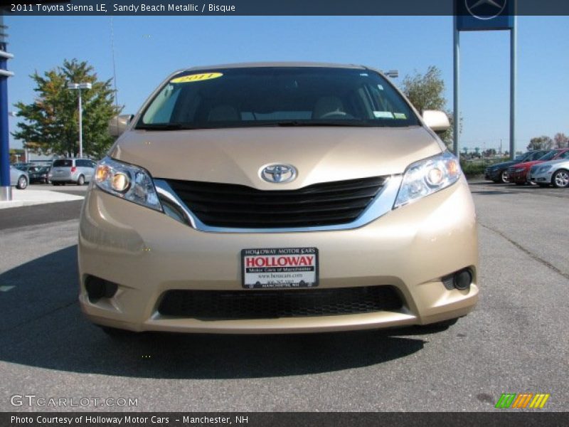 Sandy Beach Metallic / Bisque 2011 Toyota Sienna LE