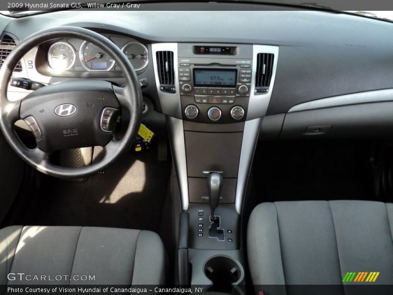 Willow Gray / Gray 2009 Hyundai Sonata GLS