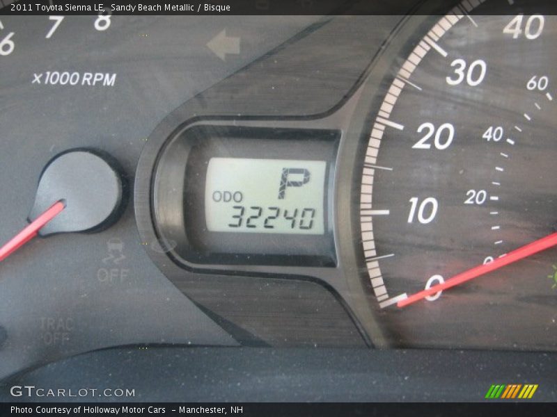 Sandy Beach Metallic / Bisque 2011 Toyota Sienna LE