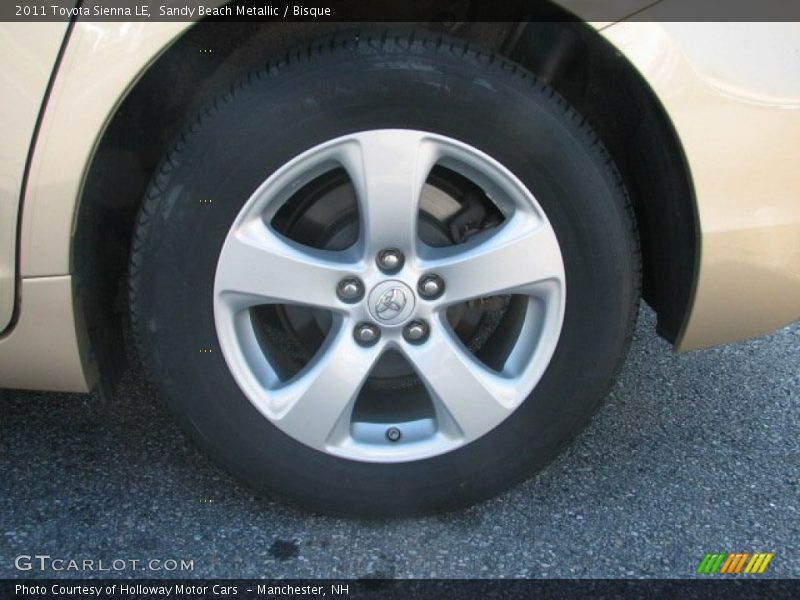Sandy Beach Metallic / Bisque 2011 Toyota Sienna LE