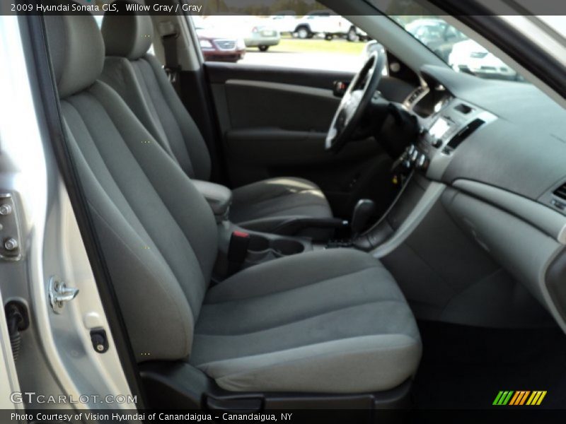 Willow Gray / Gray 2009 Hyundai Sonata GLS