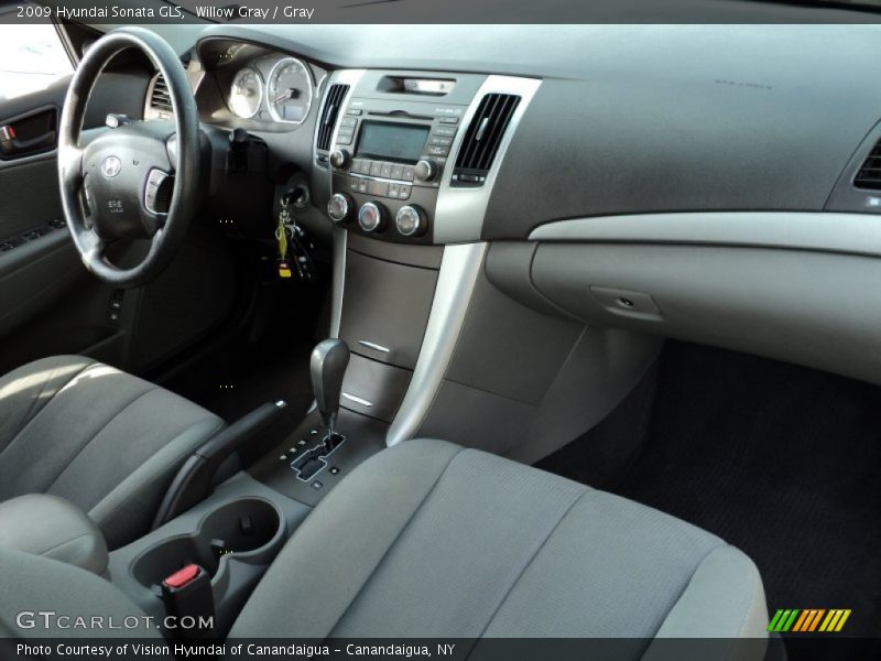 Willow Gray / Gray 2009 Hyundai Sonata GLS
