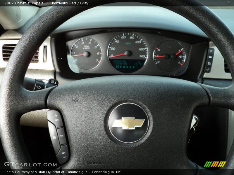 Bordeaux Red / Gray 2007 Chevrolet Impala LT