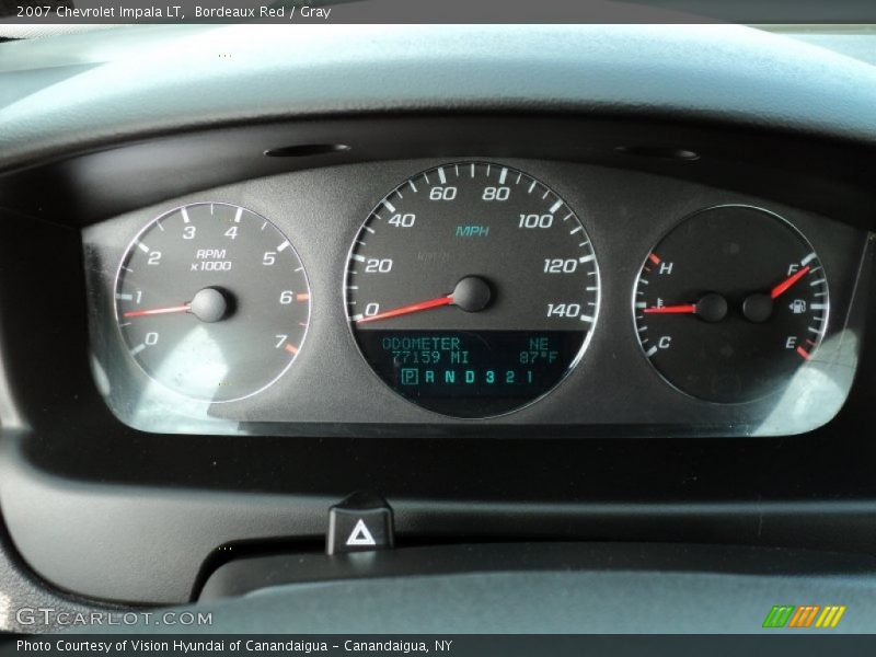 Bordeaux Red / Gray 2007 Chevrolet Impala LT