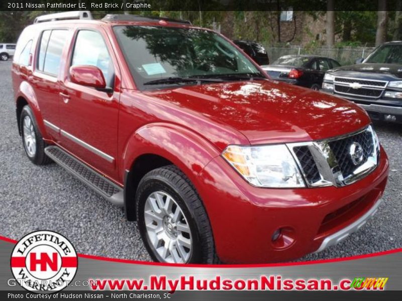 Red Brick / Graphite 2011 Nissan Pathfinder LE