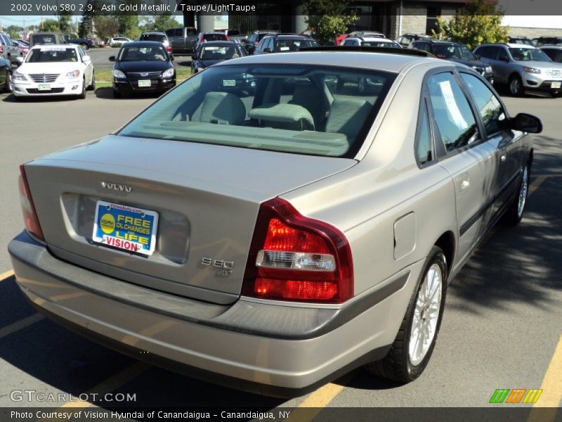 Ash Gold Metallic / Taupe/LightTaupe 2002 Volvo S80 2.9