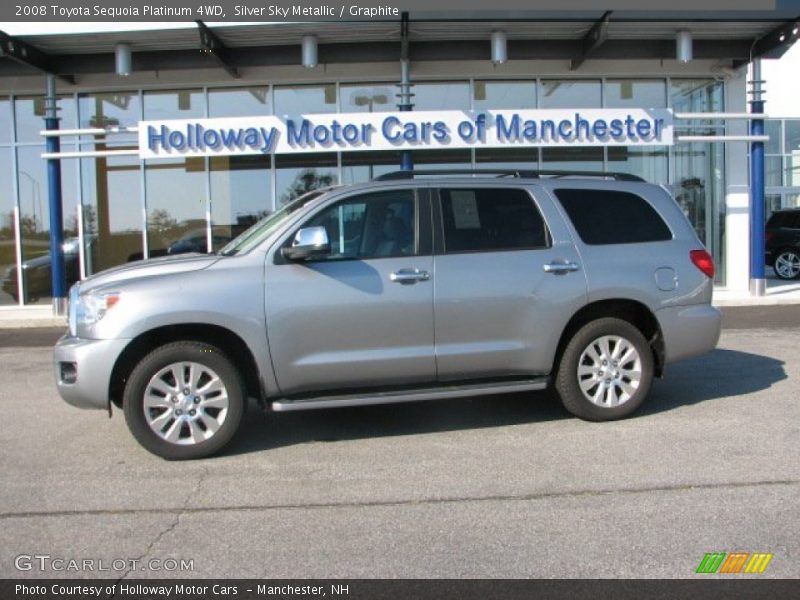 Silver Sky Metallic / Graphite 2008 Toyota Sequoia Platinum 4WD