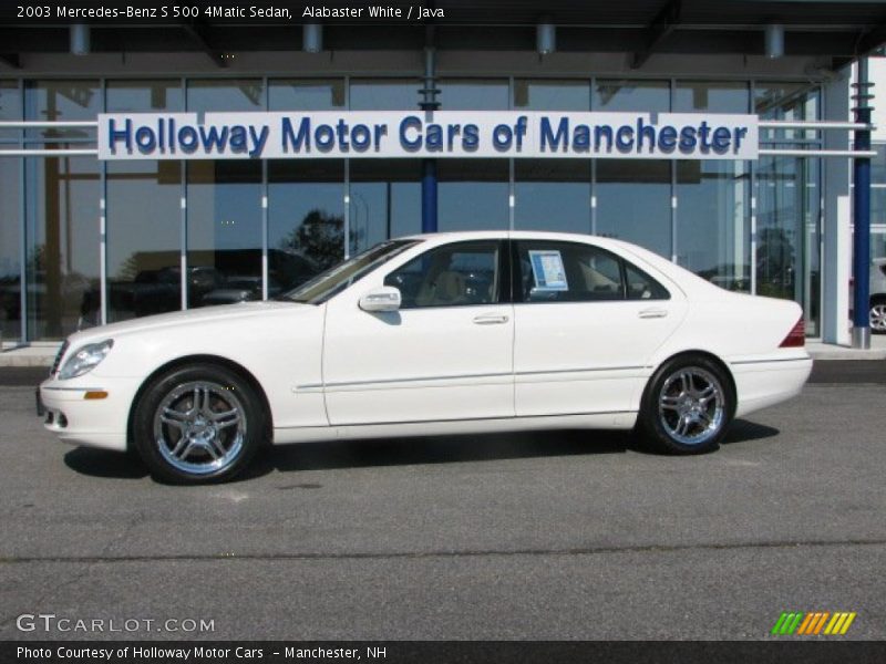Alabaster White / Java 2003 Mercedes-Benz S 500 4Matic Sedan