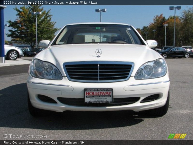 Alabaster White / Java 2003 Mercedes-Benz S 500 4Matic Sedan