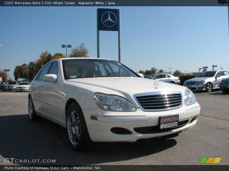 Alabaster White / Java 2003 Mercedes-Benz S 500 4Matic Sedan